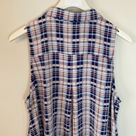 Lush Sleeveless collared shirt dress Size Medium - Picture 2 of 11